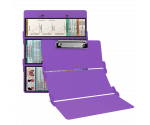 WhiteCoat Clipboard® Trifold - Lilac Respiratory Therapy Edition